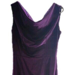 Muxxn Emerald Green (Sz L )Satin Dress Gown Size Glam Mermaid Fit Flare Evening